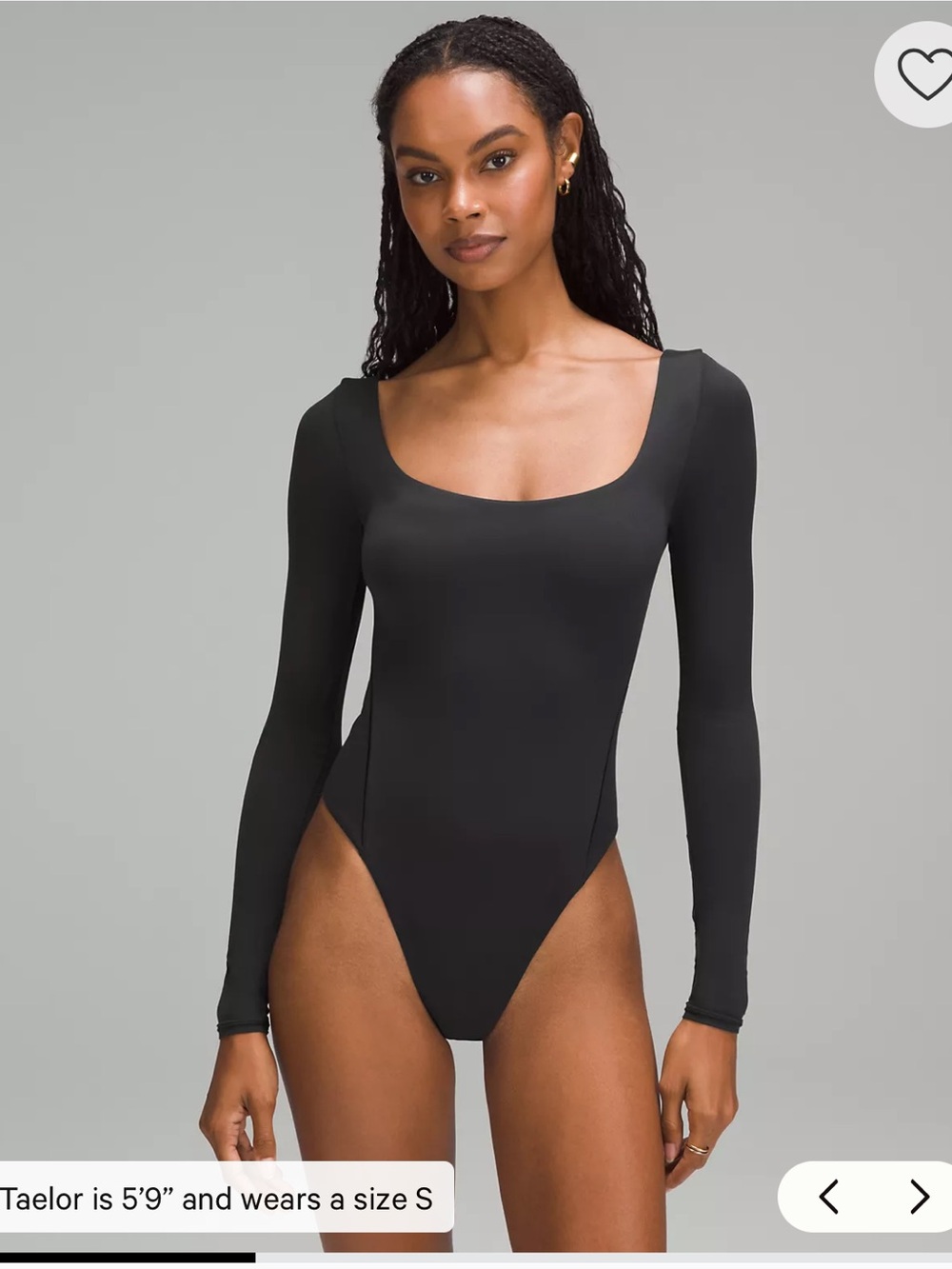 Lululemon Wundermost Ultra-Soft Nulu Square-Neck Long-Sleeve Bodysuit